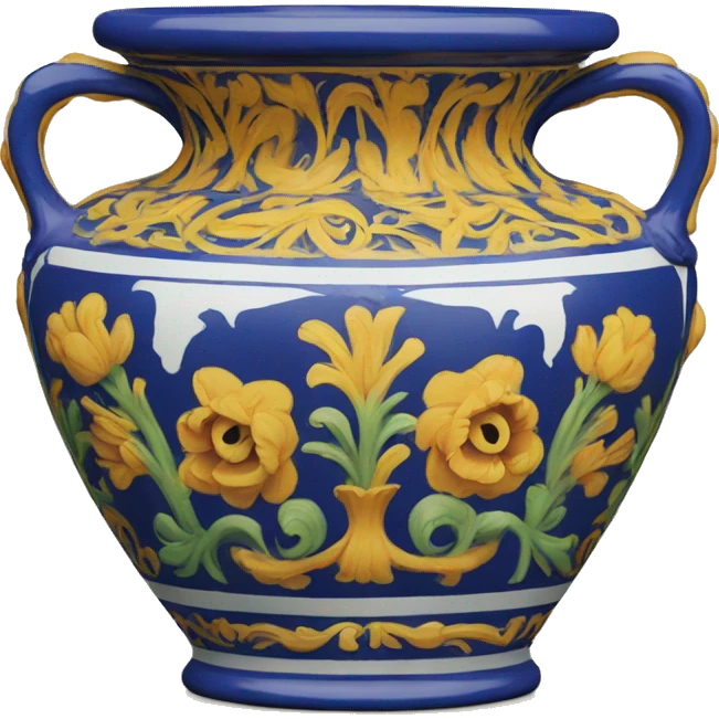 Deruta vase emoji