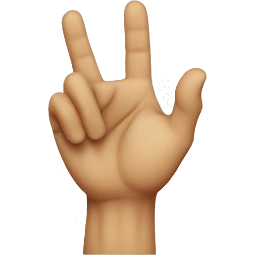 Jesus making heart hand shape emoji