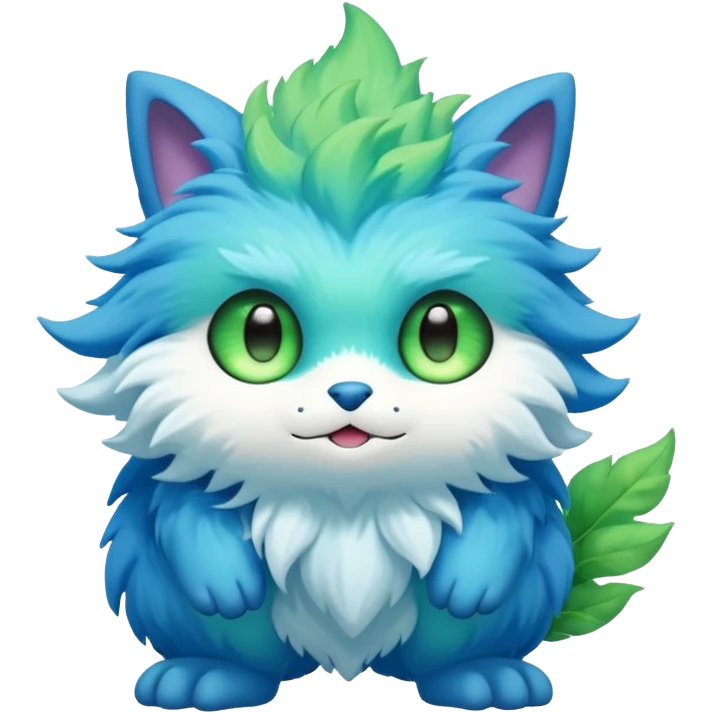 Cute elemental cartoonic anime-Fantasy-Fakémon-creature (full body) emoji