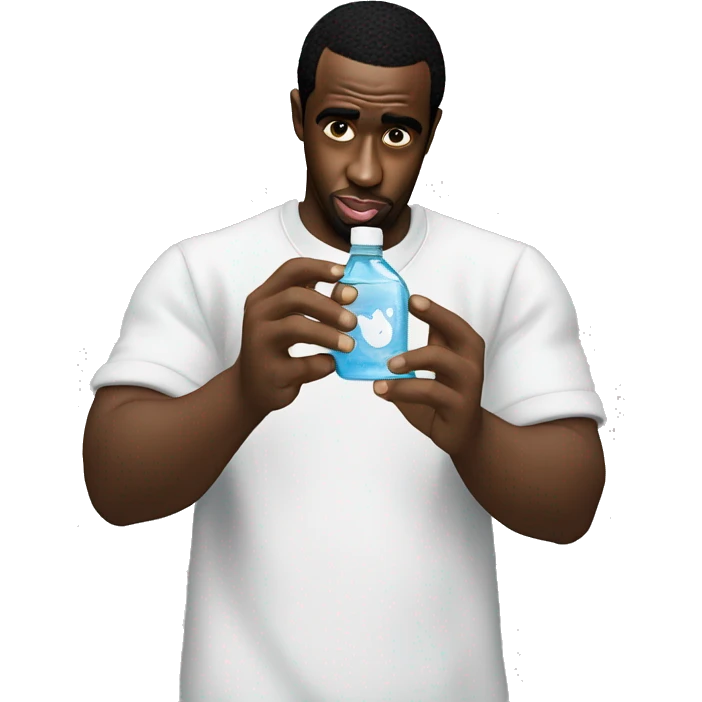 P diddy holding baby oil  emoji