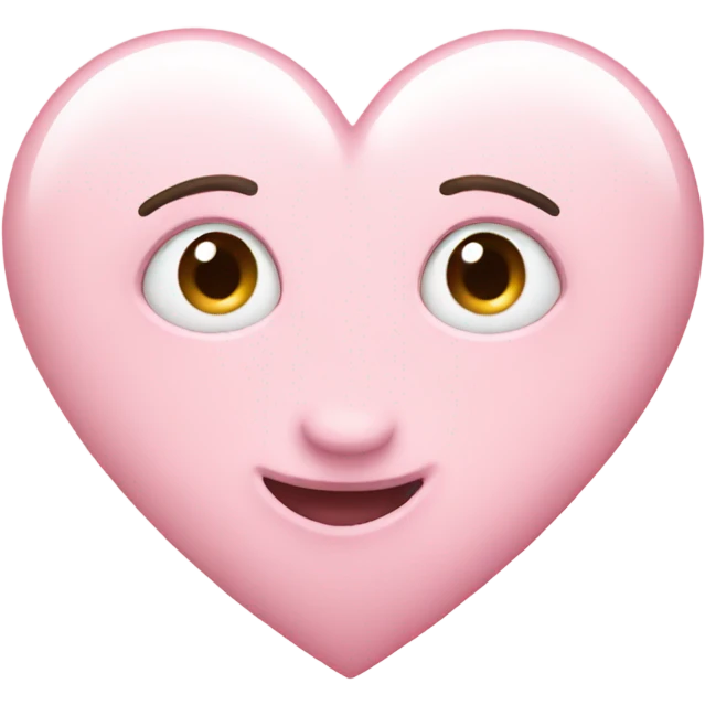 Light pink heart emoji