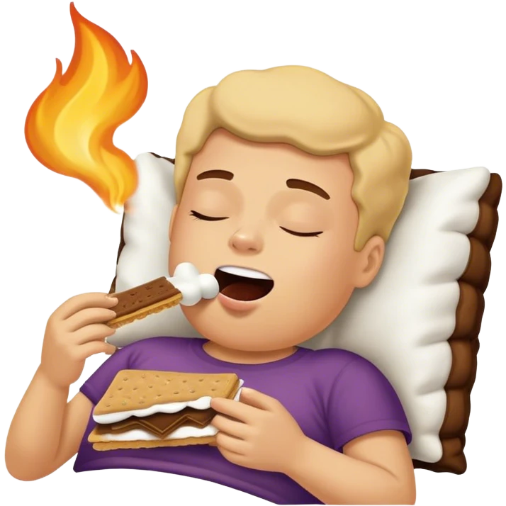 S’mores snoring  emoji