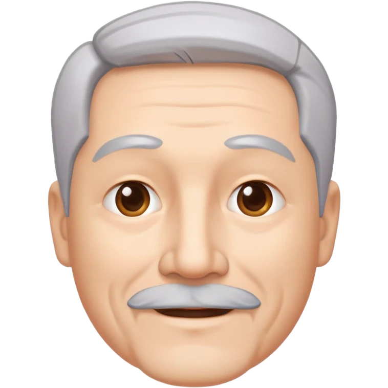 "- Nam
- 50 tuổi
- Da trắng, có nếp nhăn
- Tóc xám
- Cười mỉm, mặt mũm mĩm, râu quai nón
" emoji