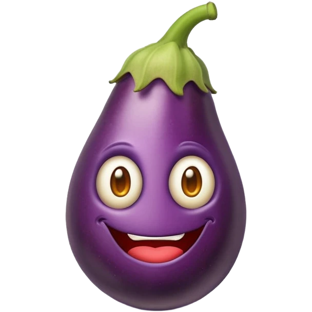 Freaky emoji with egg plant  emoji