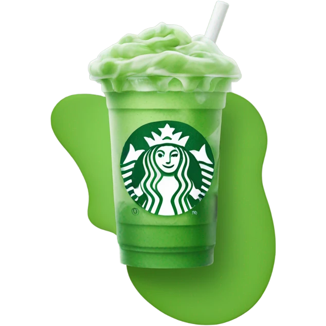 Starbucks iced matcha emoji