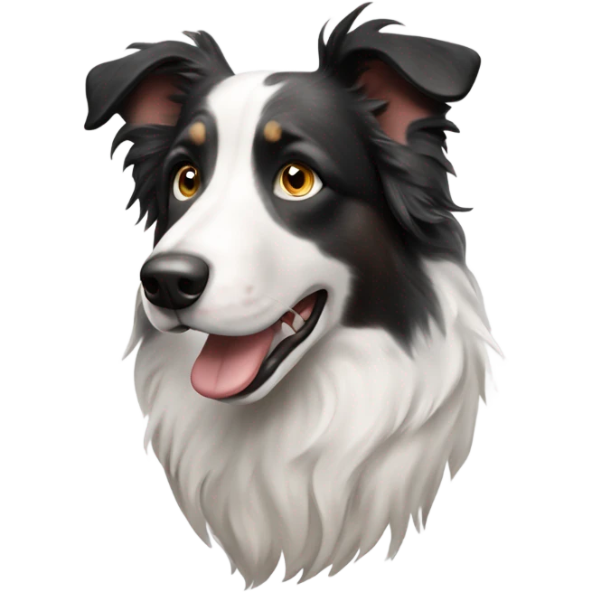 Merle border collie emoji