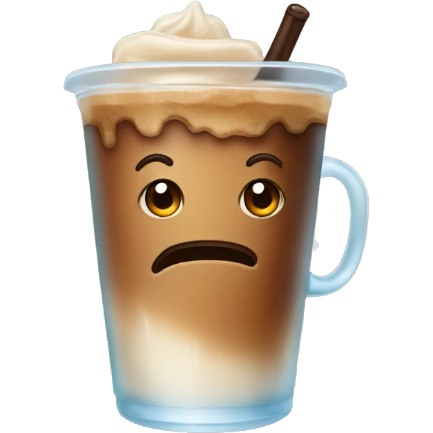 Iced coffee emoji