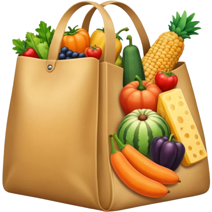 Big bag of all different foods emoji