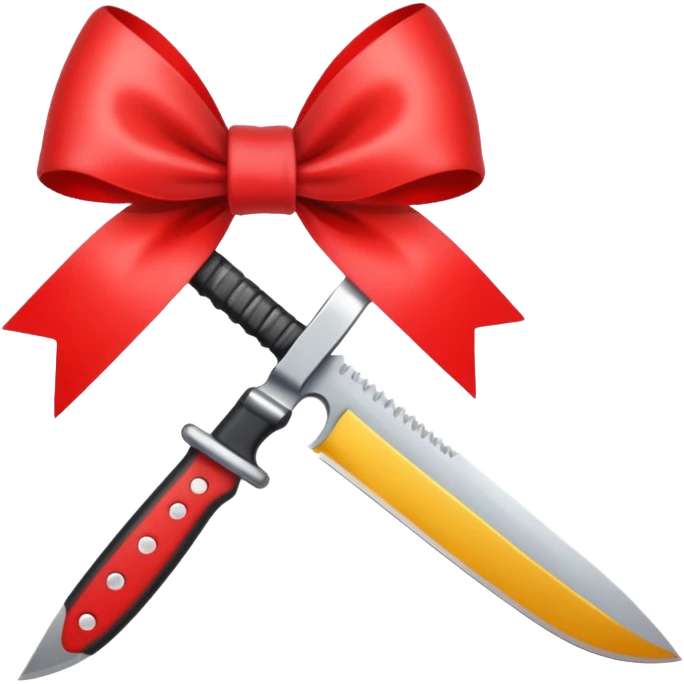 knife tied with a bow emoji