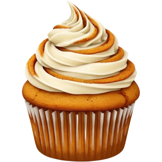 Pumpkin Spice Swirl Cupcakes emoji