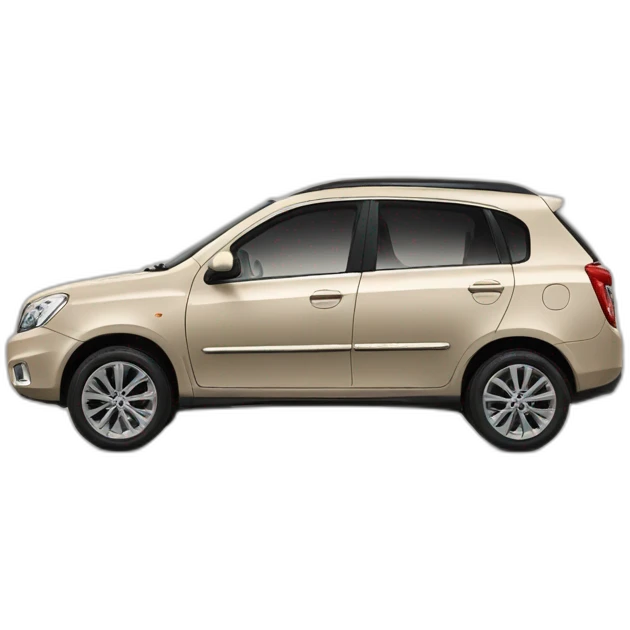 Car Geely CK beige color from the side emoji