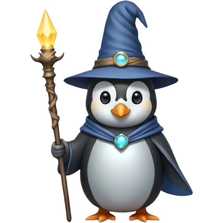 Penguin Wizard emoji