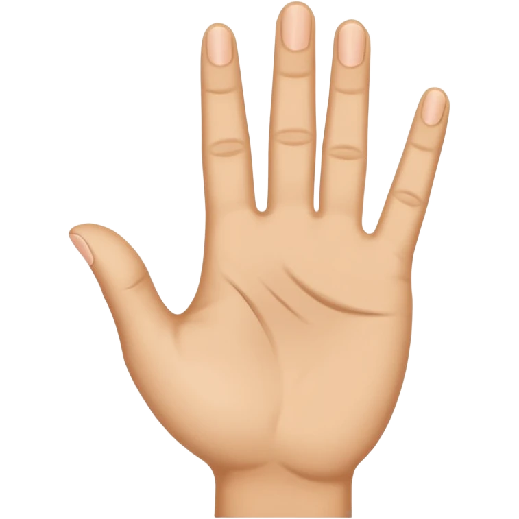 A hand that shows an „M“ like Jamal musiala emoji