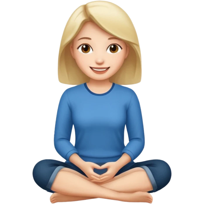 Uma mulher sentada emoji