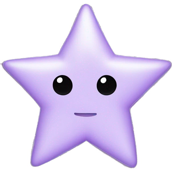 Lilac star emoji