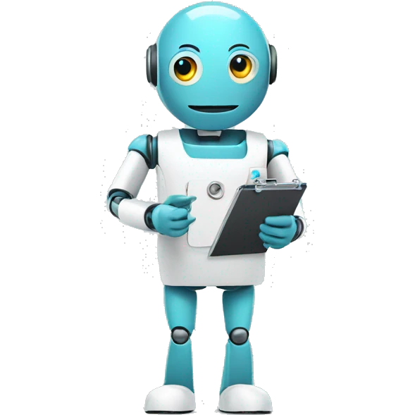 Healthcare Bot holding clipboard emoji
