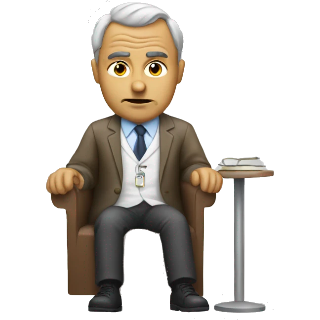 Lazy psychiatrist emoji