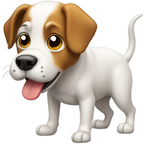 Dog peeing emoji