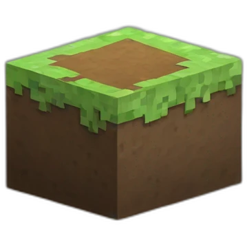 Minecraft block of dirt emoji