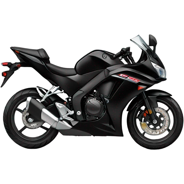 black Honda cbr650 emoji