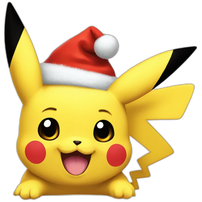Pikachu Noël emoji