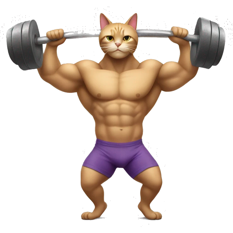 Body Builder cat emoji
