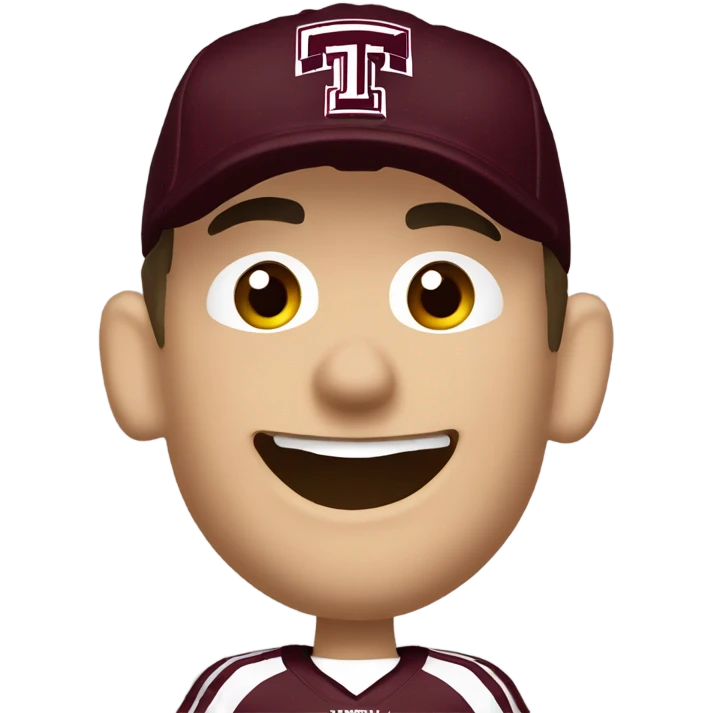 Johnny manziel in a Texas a&m maroon uniform holding up one thumb  emoji