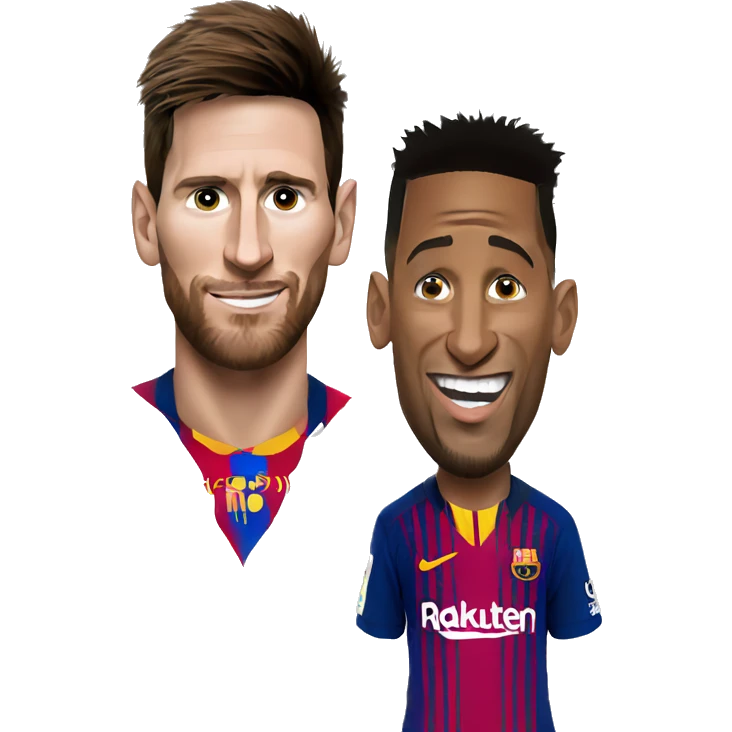 Messi y neymar emoji