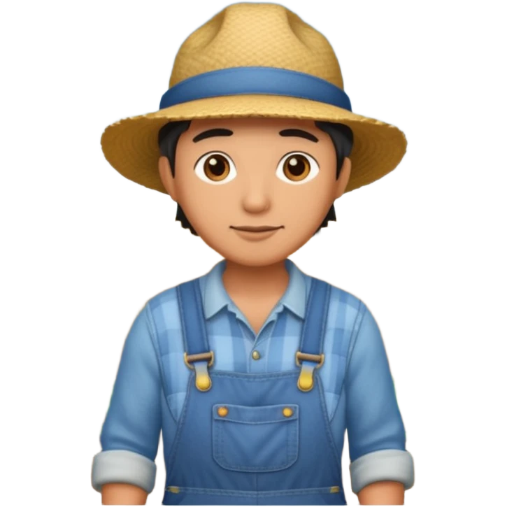 farmer cultivating a field emoji