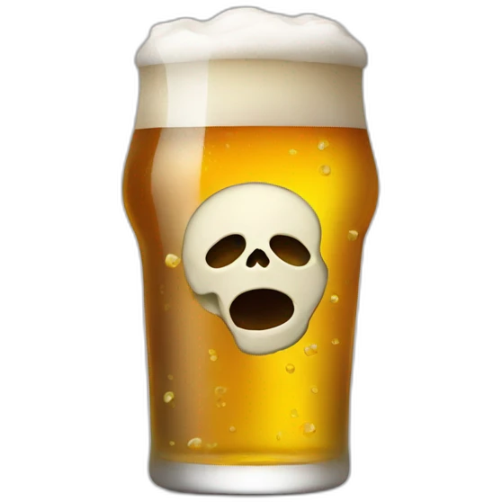 dead drink beer emoji