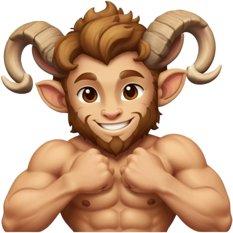 Satyr hugs emoji