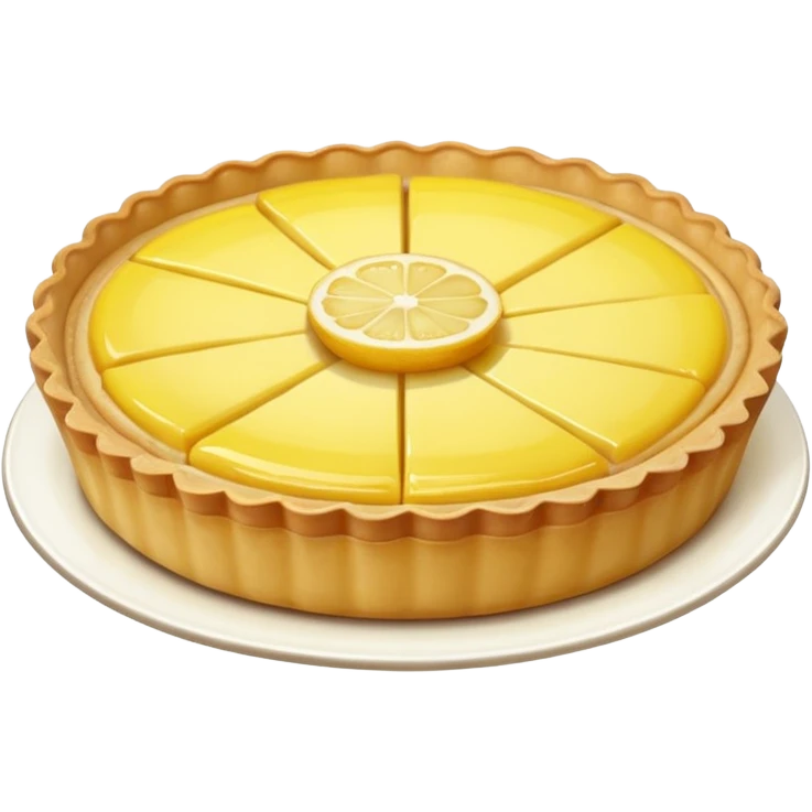 realistic lemon Tart emoji