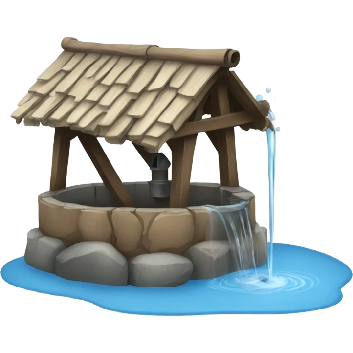 A water well emoji