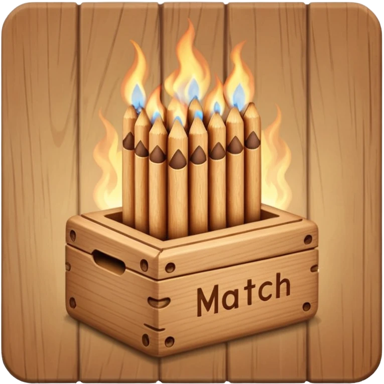 home lights match sticks  box emoji