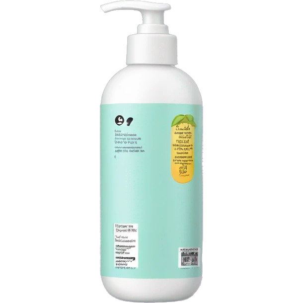 leave-in conditioner bottle with label emoji