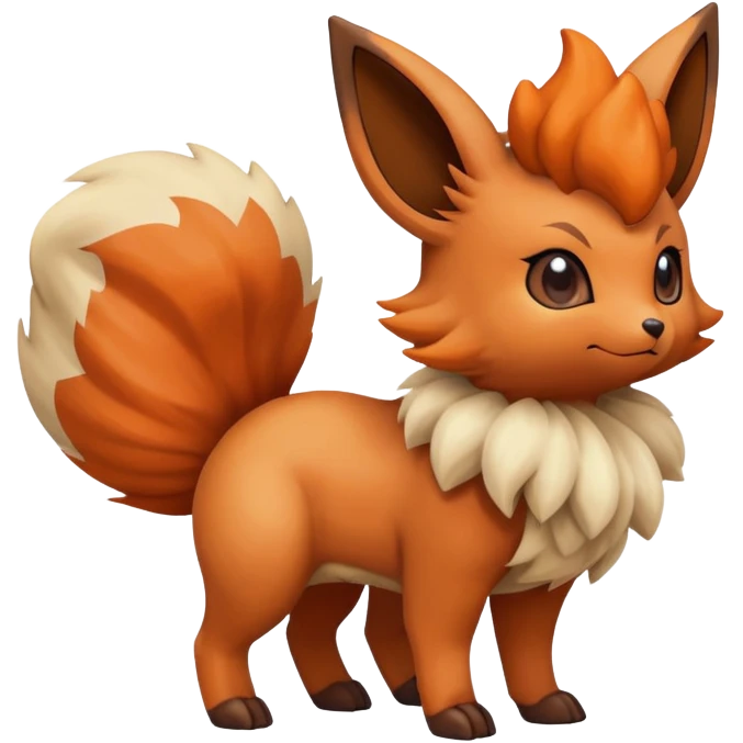 Vulpix-Eevee-Fakémon-hybrid-creature (full body)  emoji