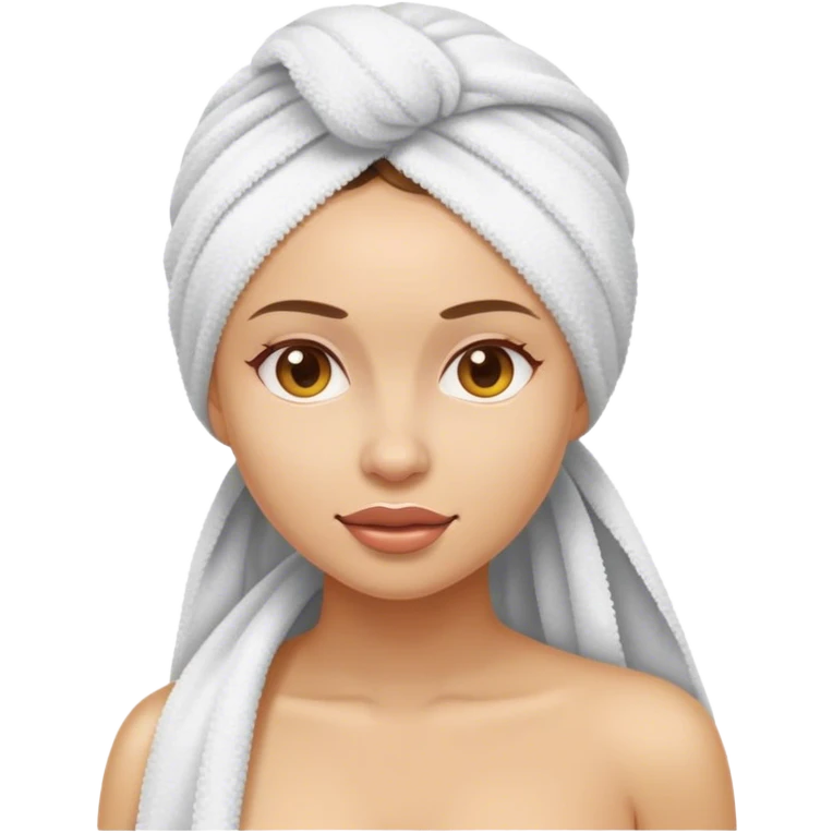 women covered in towel emoji