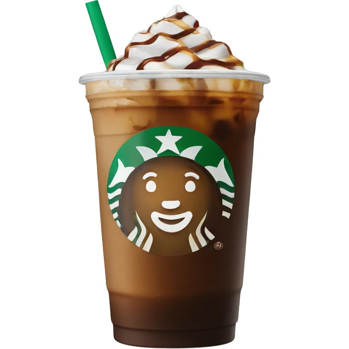 Starbucks iced coffee emoji