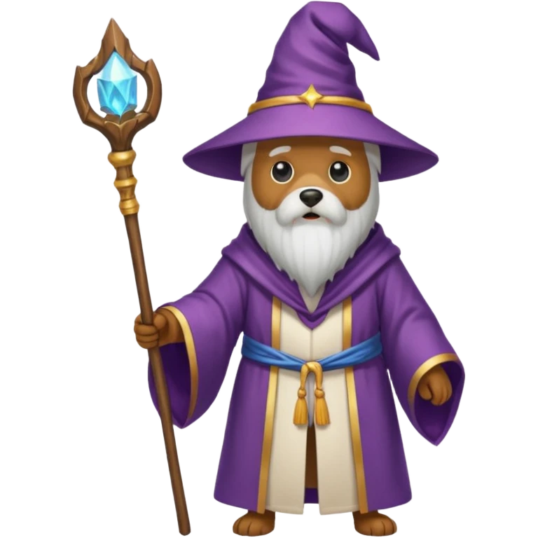 Dog wizard emoji