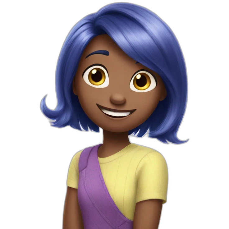Disney Pixar Inside out Joy emoji