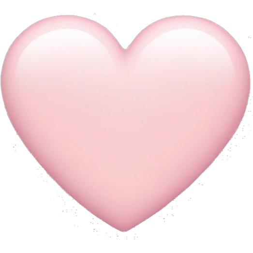light pink heart  emoji