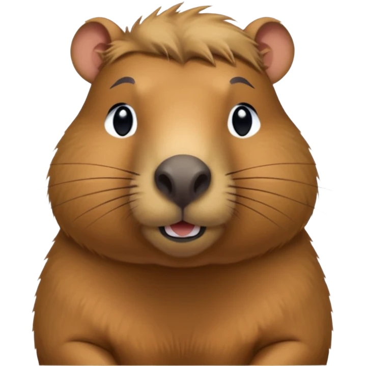 Capybara showing his dick emoji