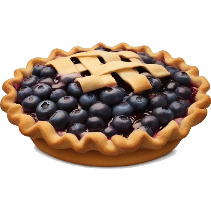 Blueberry pie emoji