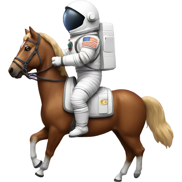 Astronaut on a horse emoji