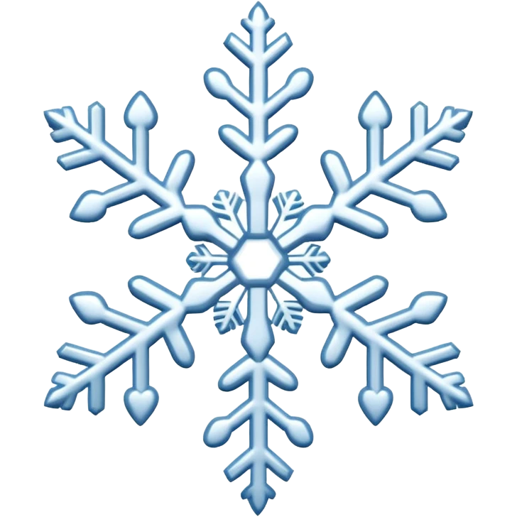 Snowflake with hearts  emoji