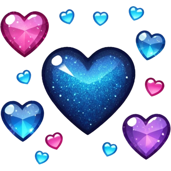 Glitter dark romance emoji