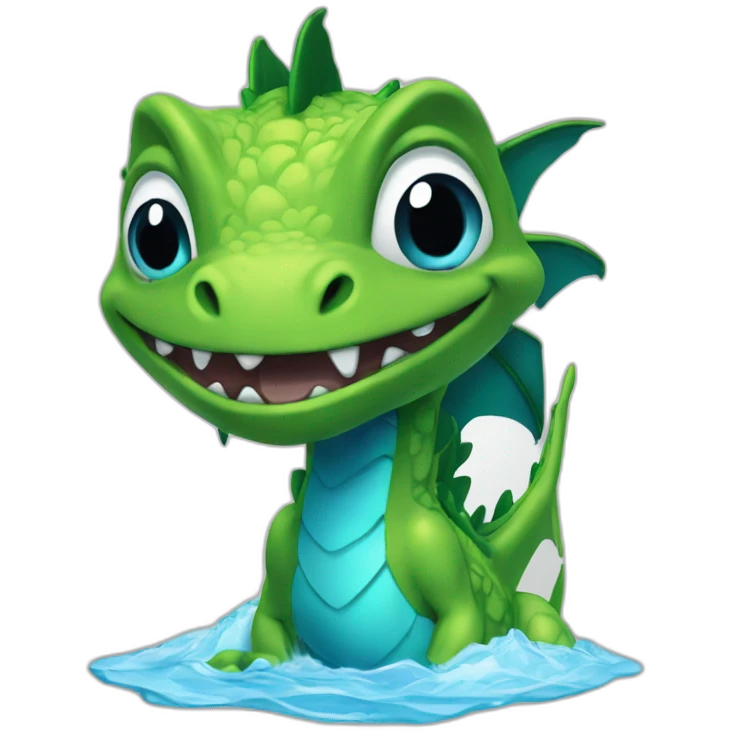 Dracofeux en eau emoji