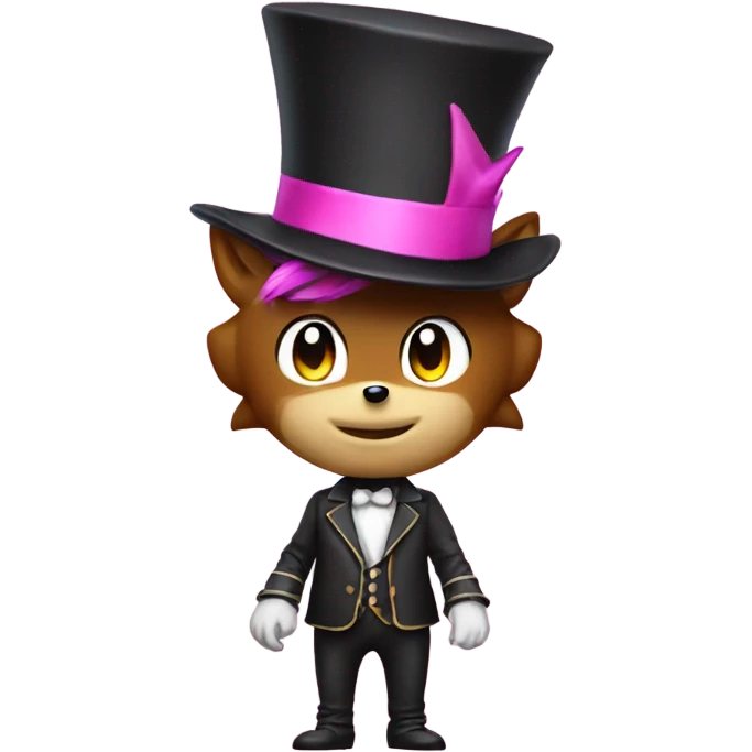 Sonic with tophat pink  emoji