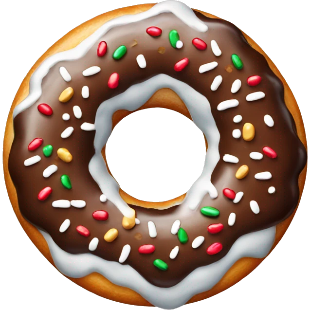 christmas donut emoji