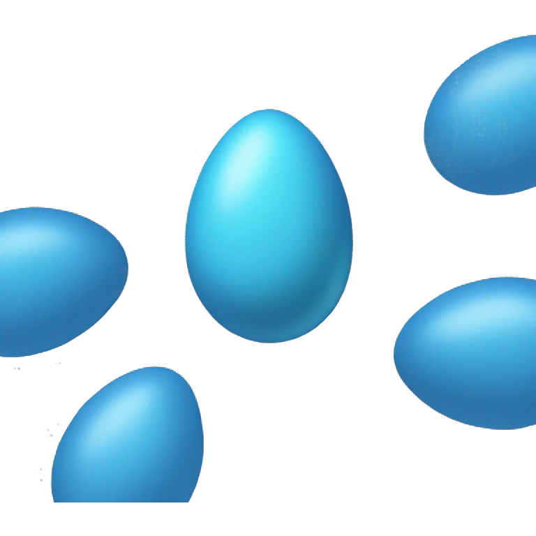 blue egg emoji